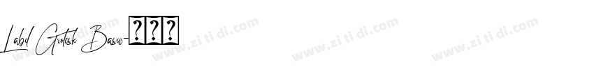 Labil Grotesk Basic字体转换